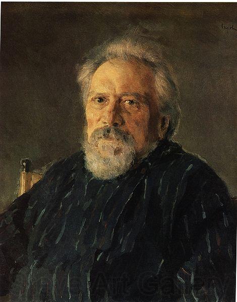 Valentin Serov Portrait of Nikolai Leskov
